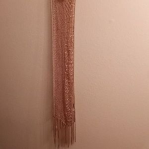 CHICO'S Boho Hippie Contemporary BASIC SASH One Size Beige Color